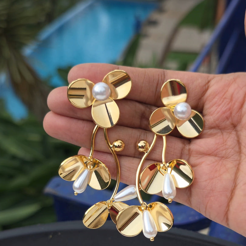 Drop Anti Tarnish Earrings by House of Charvi