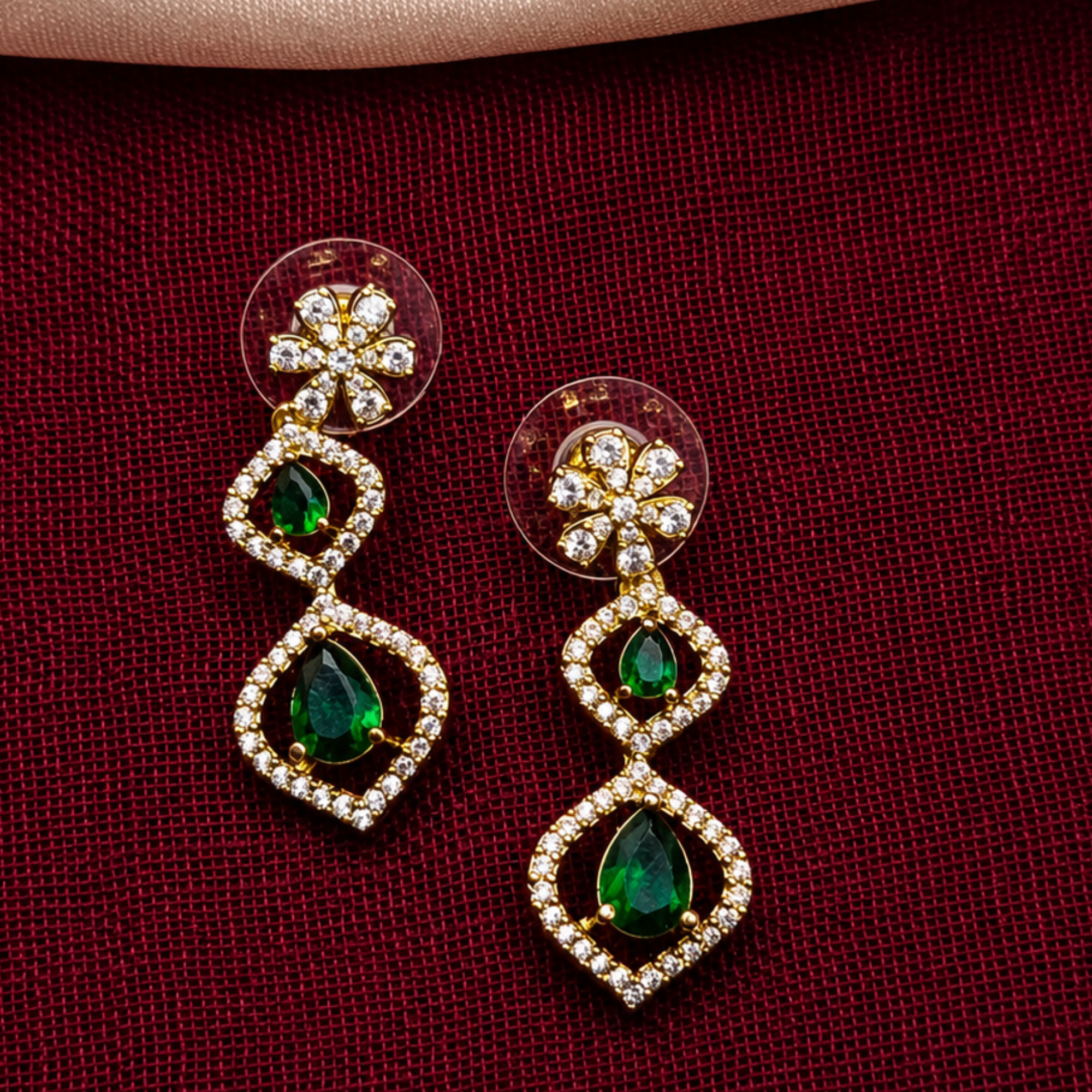 Teardrop CZ Statement Necklace