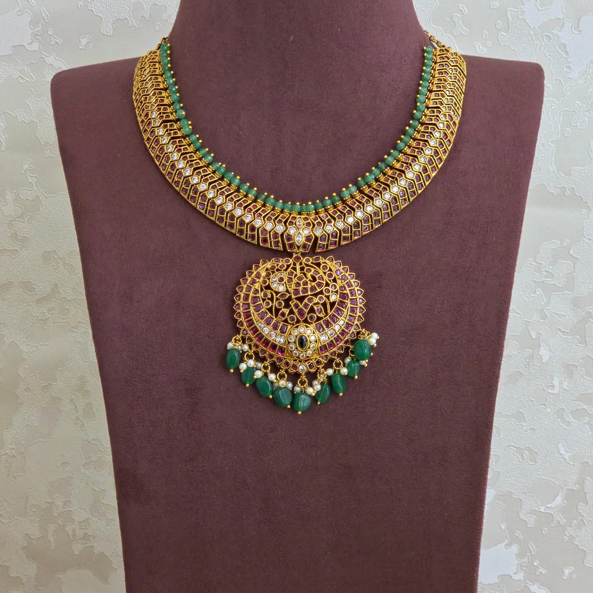 Royal Ruby Kempu Kundan Necklace