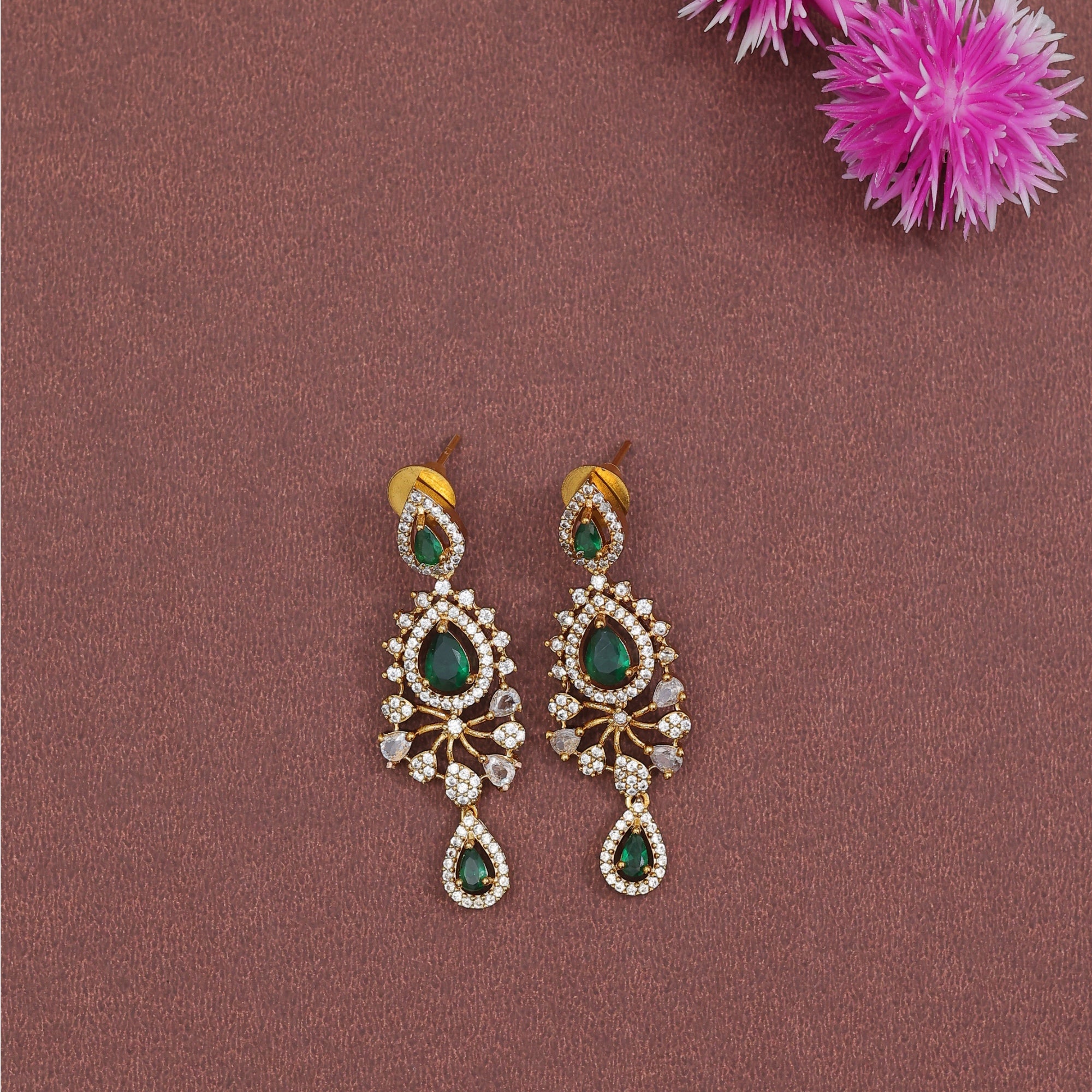 Emerald Floral AD Neckpiece