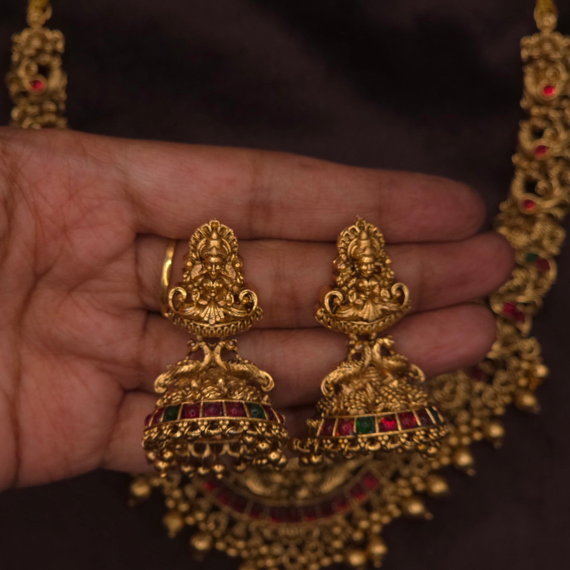 Grand Lakshmi Peacock Set