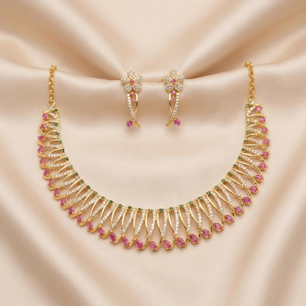 Golden Radiance Necklace Set