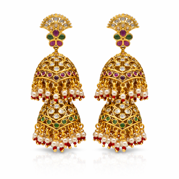 Ad Double Hanger Jhumkas
