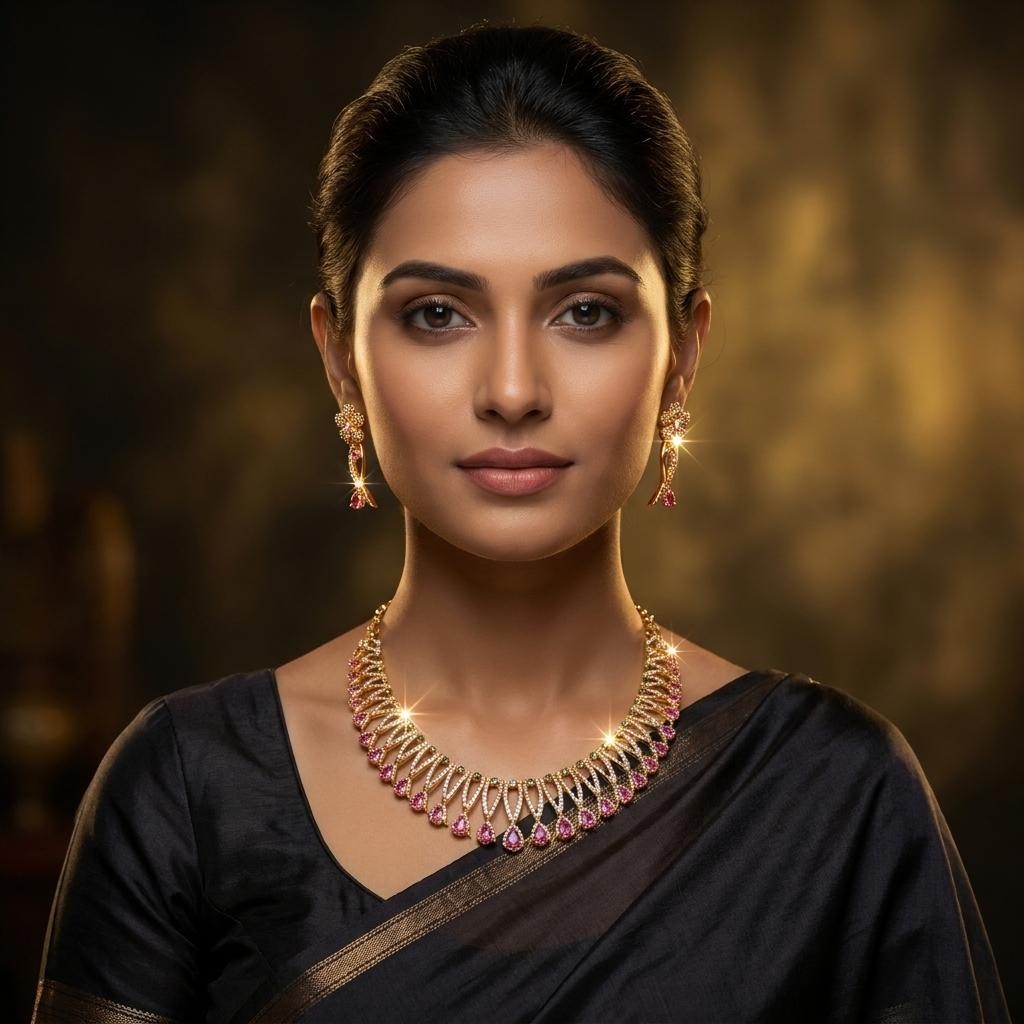 Golden Radiance Necklace Set