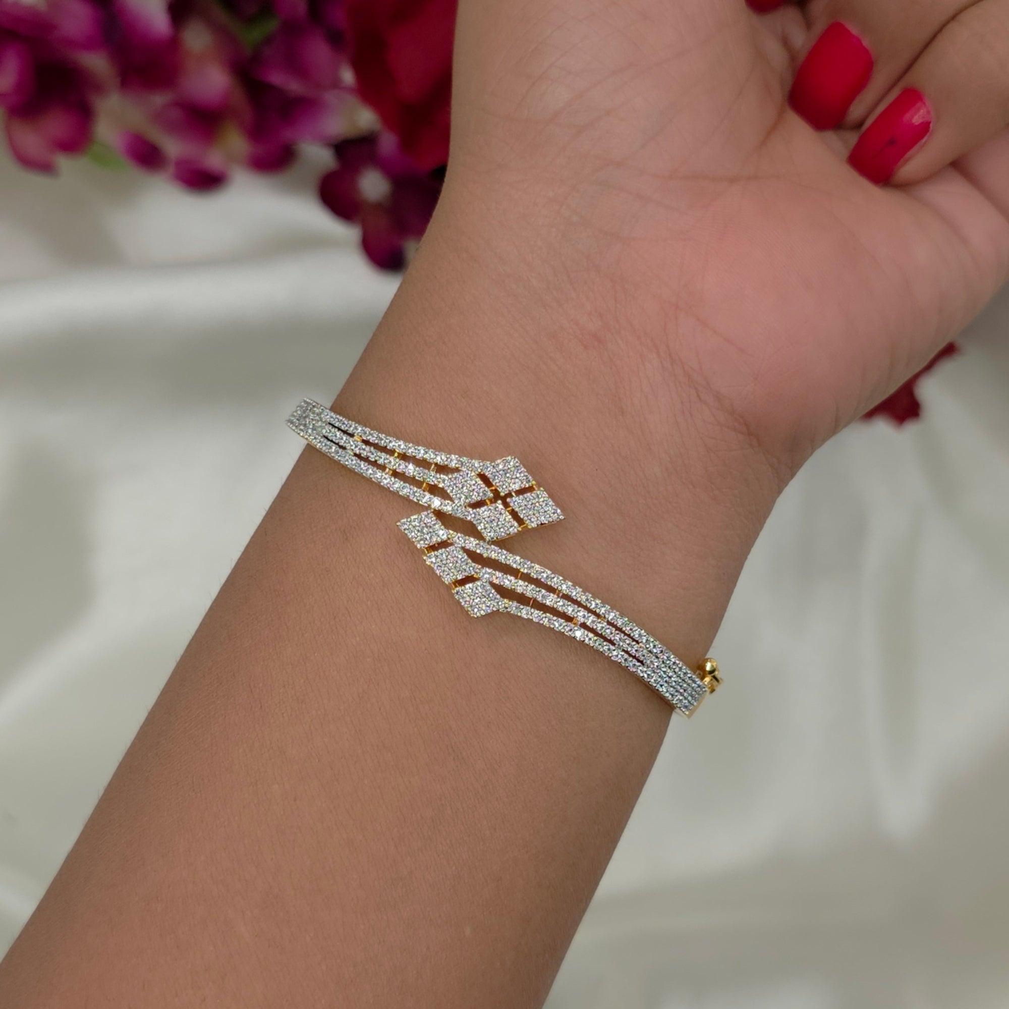 Adjustable CZ Rhombus Bracelets