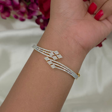 Adjustable CZ Rhombus Bracelets