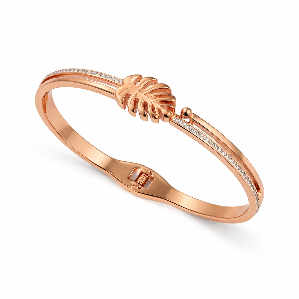 Crystal Crown Rose Gold Bracelet