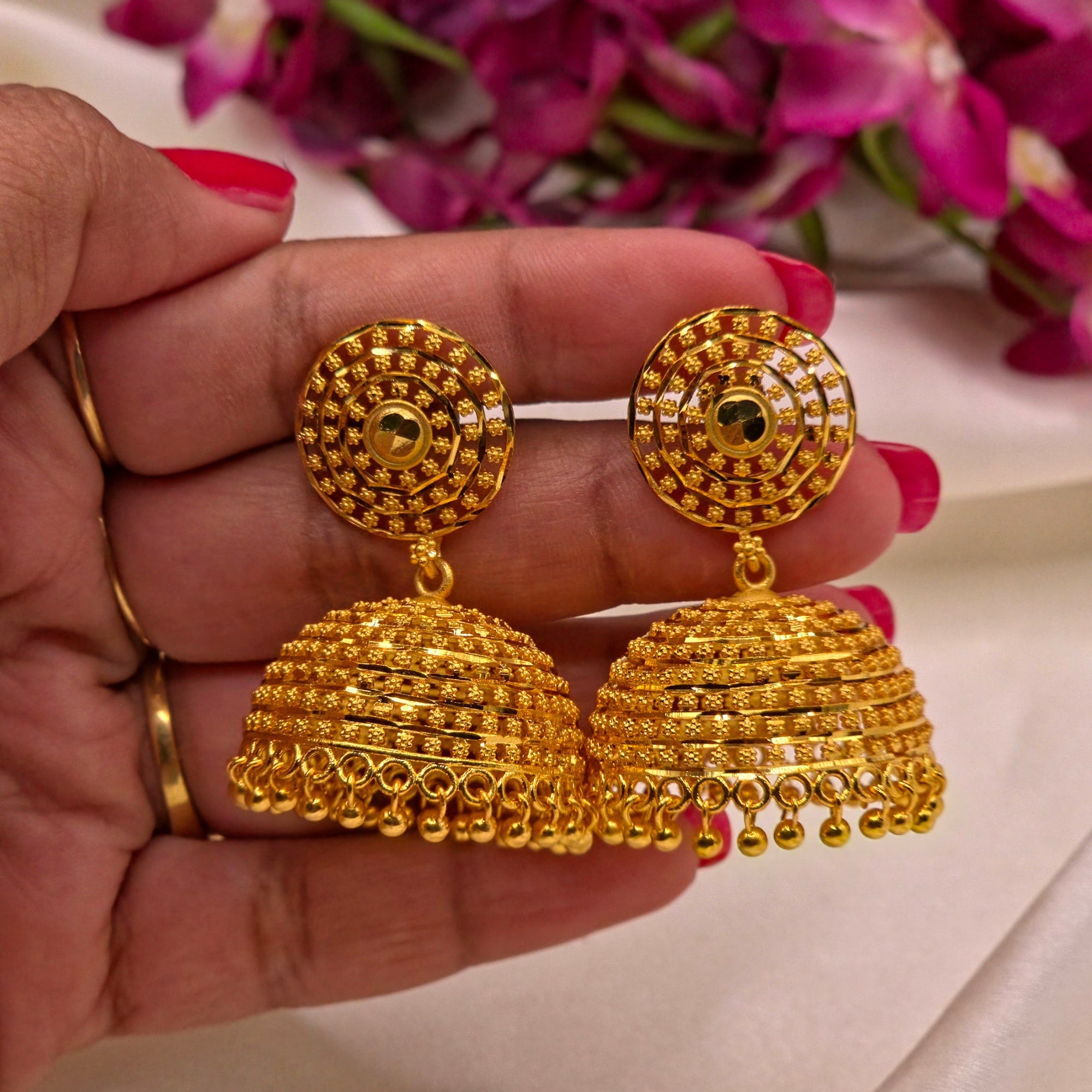 Micro Gold Plated Jhumkas 4