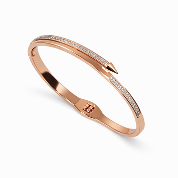 Arrow Crystal Pavé Rose Gold Bracelet