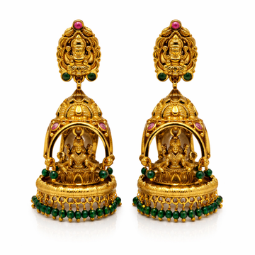 Lotus Lakshmi Arch Jhumkas