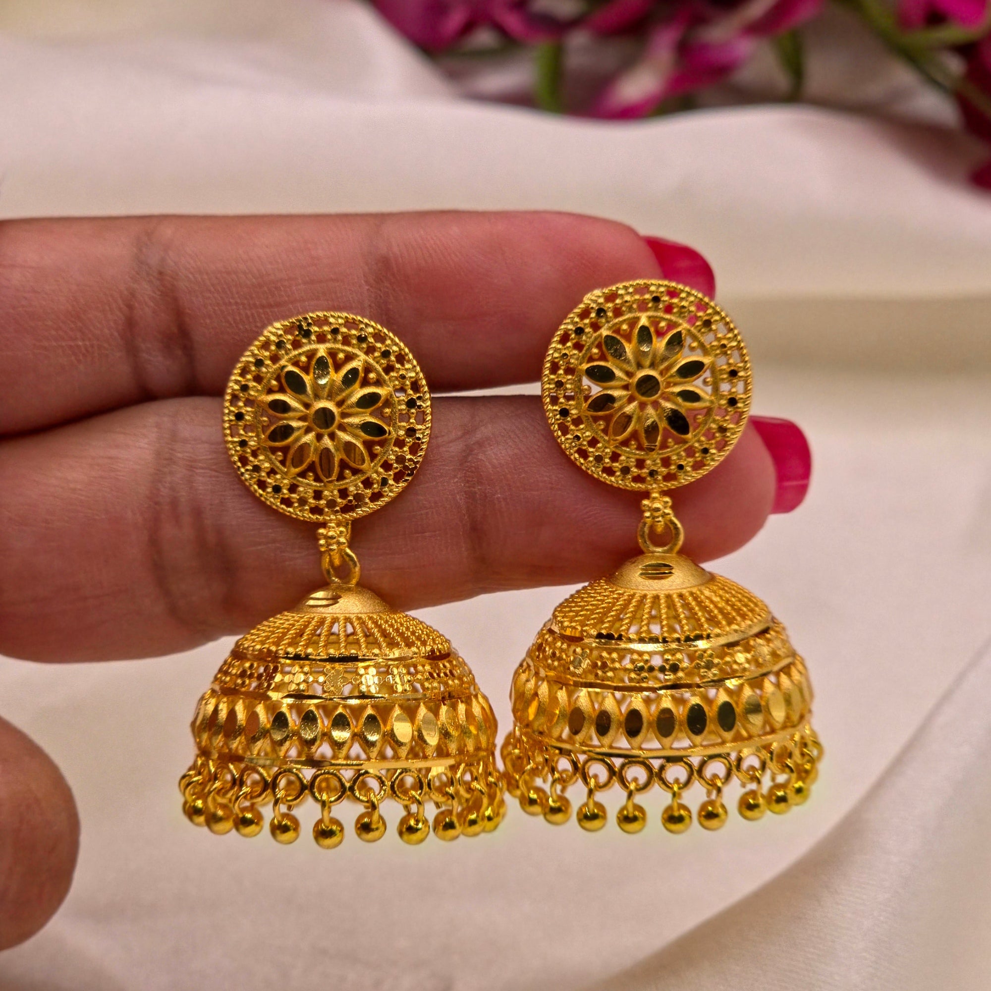Micro Gold Plated Jhumkas 5