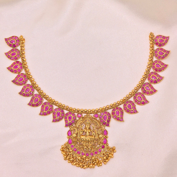 Lakshmi Ruby Antique Necklace Set