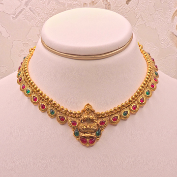 Lakshmi Temple Ruby Emerald Set