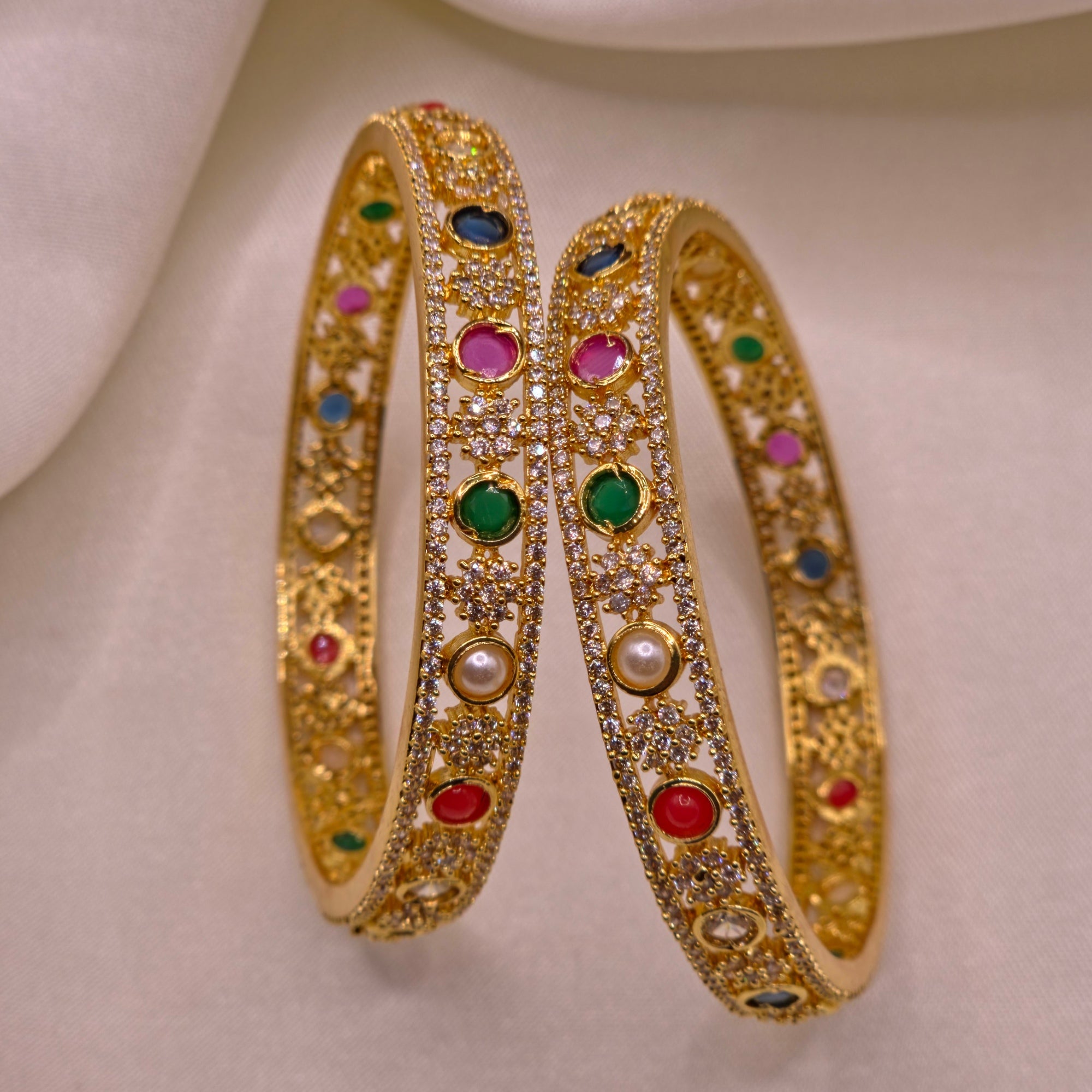 Traditional Designer Bangle Pair