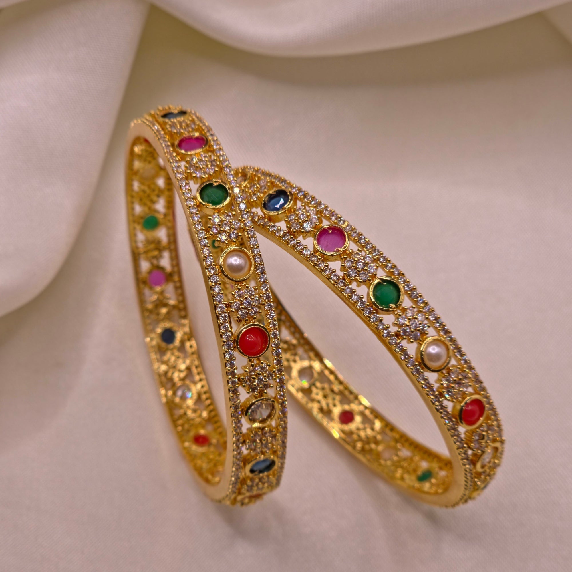 Traditional Designer Bangle Pair