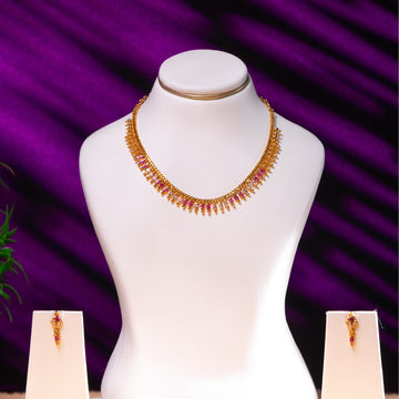 Petite Ruby & Pearl Droplet Set