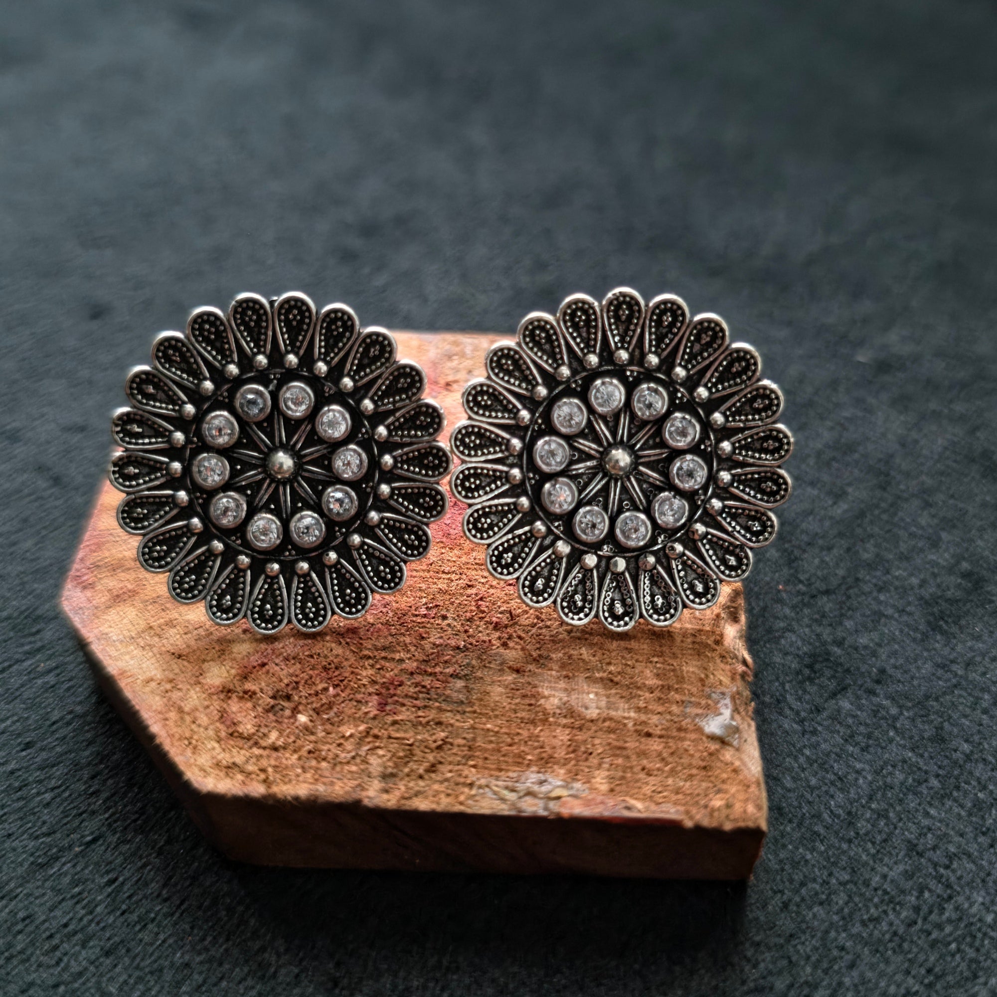 Oxidised Earrings 60