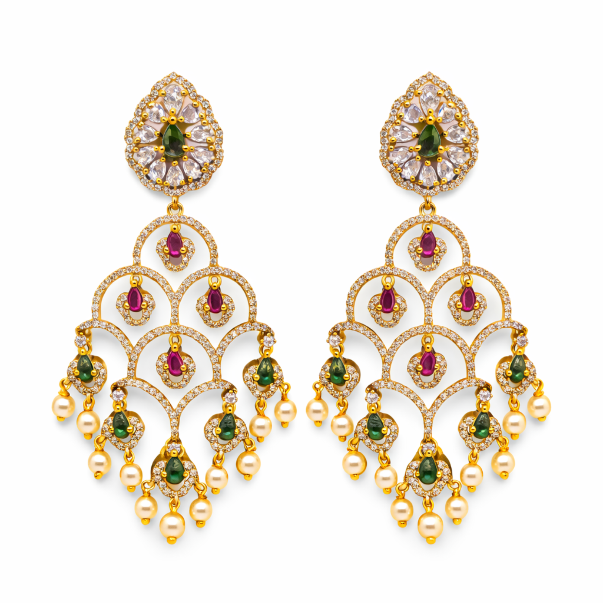 Ruby Emerald Ad Chandelier