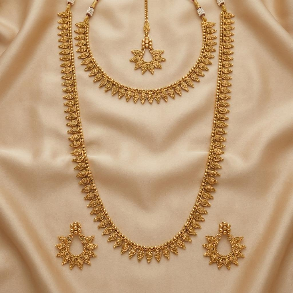 Antique Floral Bridal Combo Set
