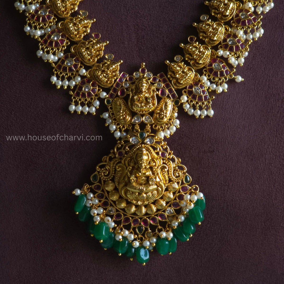 Lakshmi Temple Necklace Set