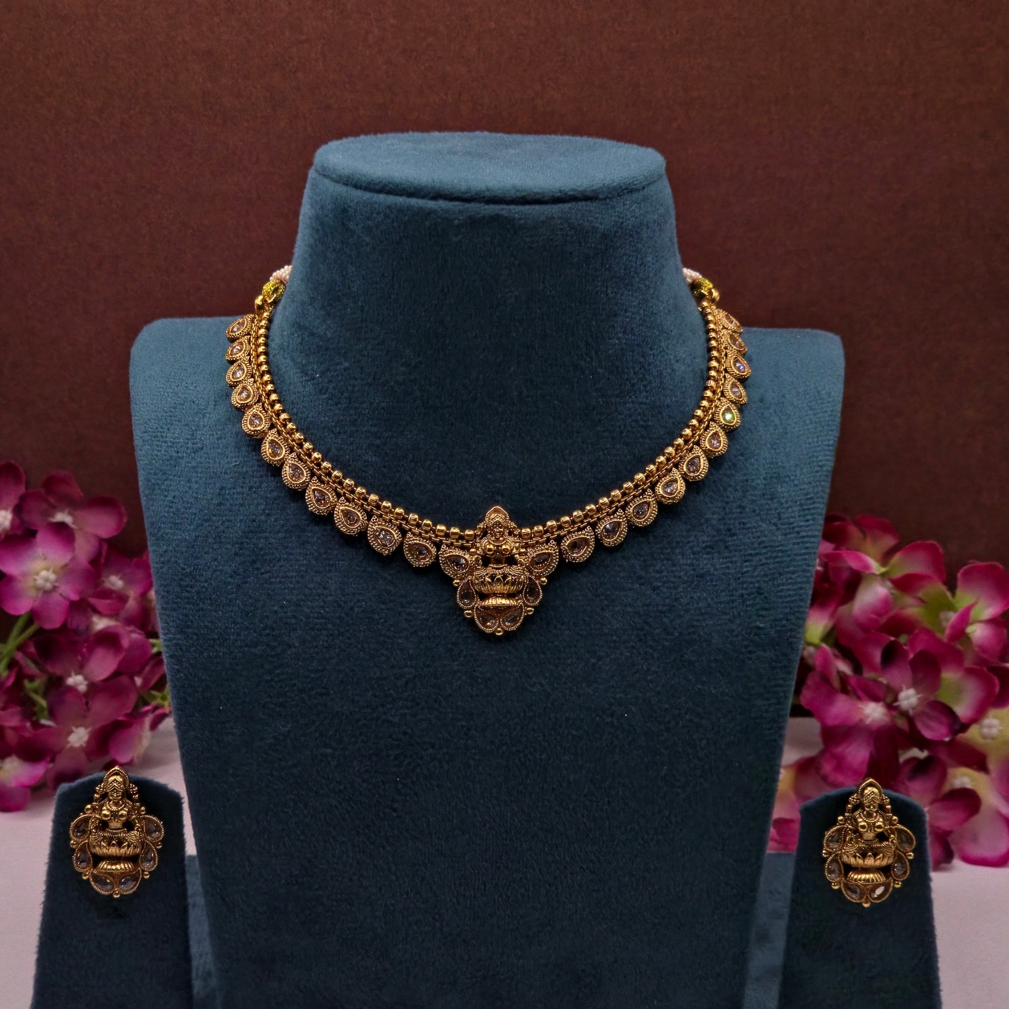 Lakshmi Antique Temple Choker Set