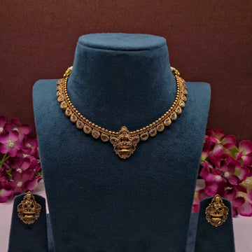 Lakshmi Antique Temple Choker Set