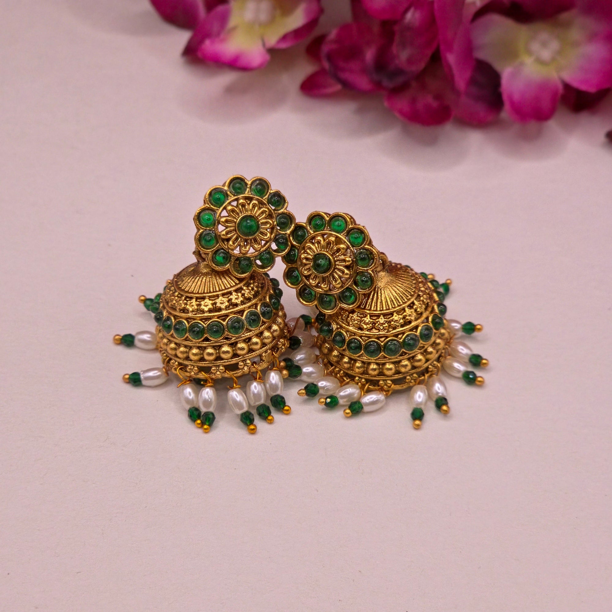 Royal Peacock Temple Necklace Set
