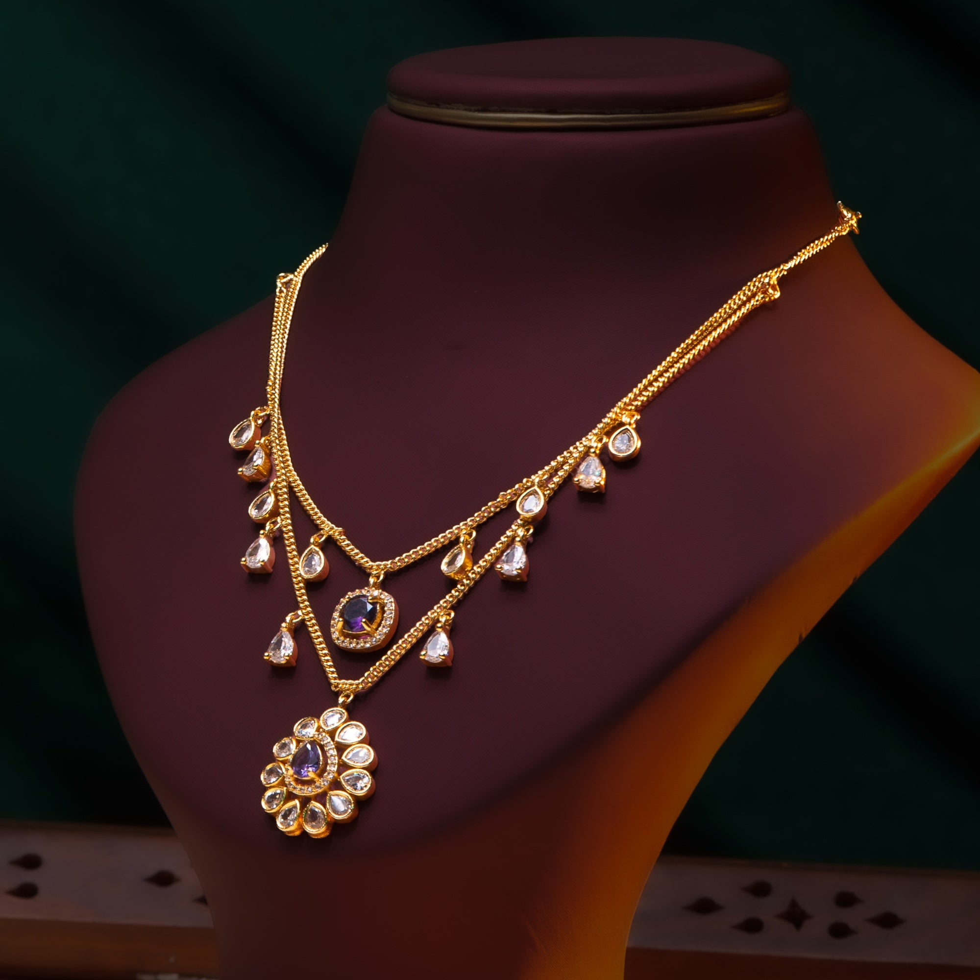 Royal Violet Layered Bloom Set