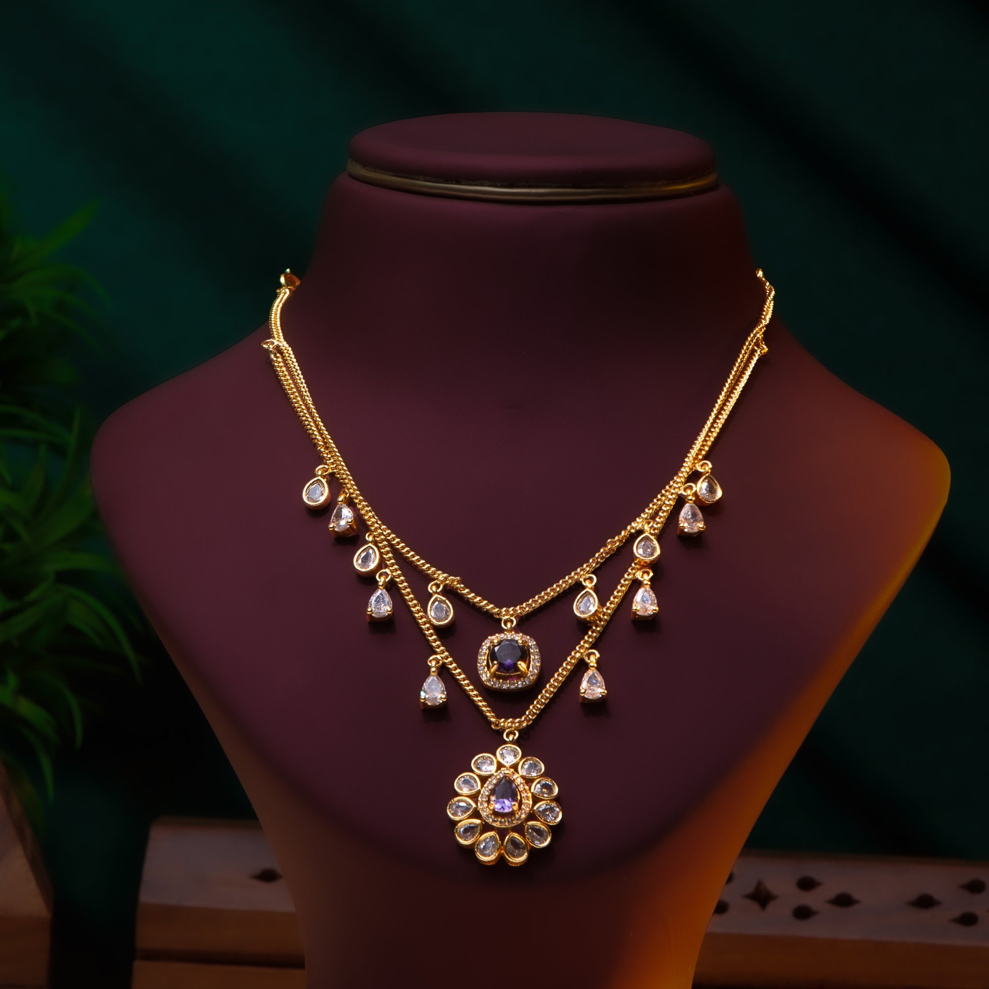 Royal Violet Layered Bloom Set