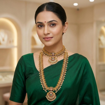 Royal Pearl Kundan Bridal Combo Set