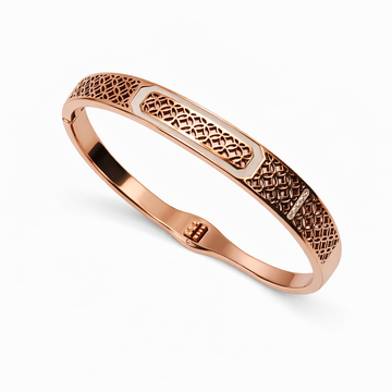 Rose Gold Filigree Enamel Bracelet