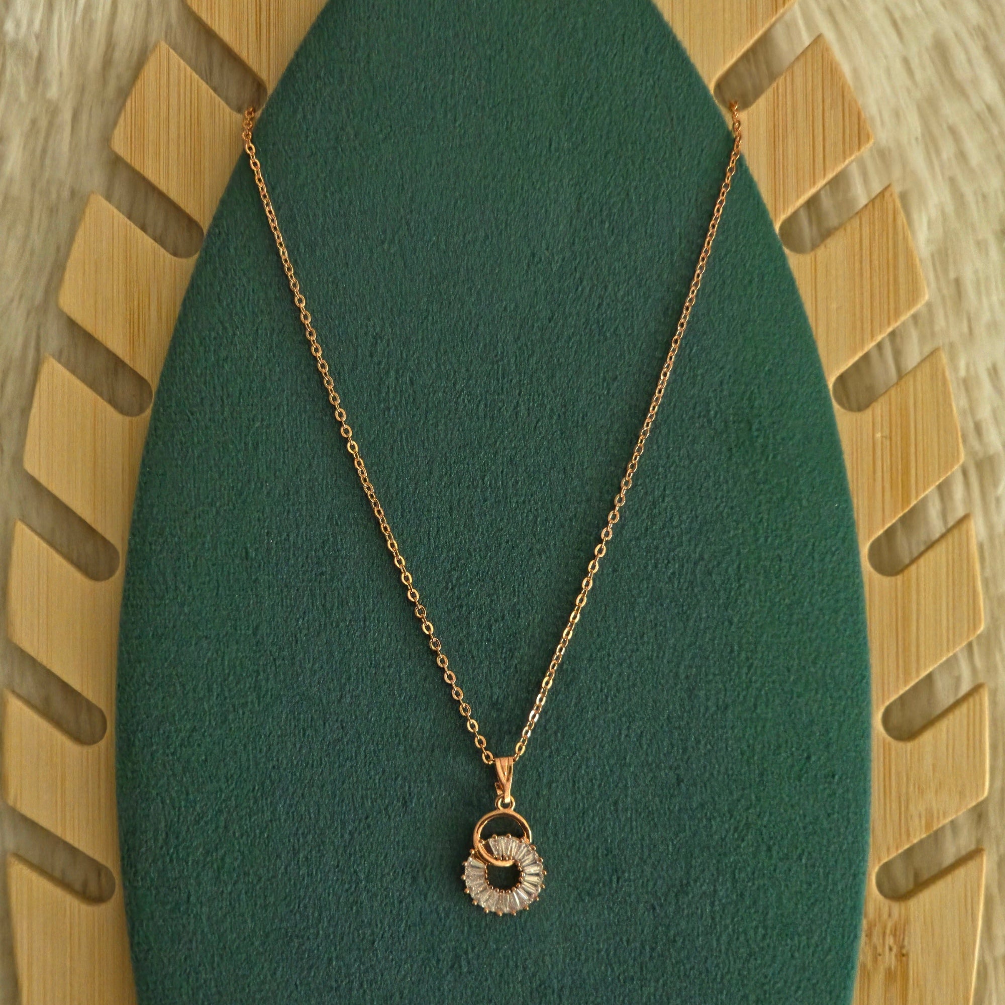 Crystal Halo Pendant Necklace