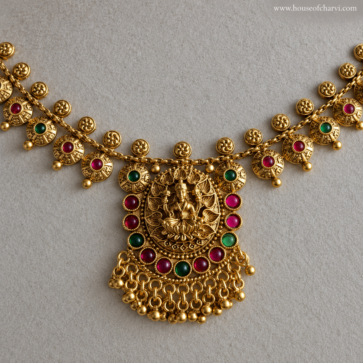 Lakshmi Temple Necklace Set