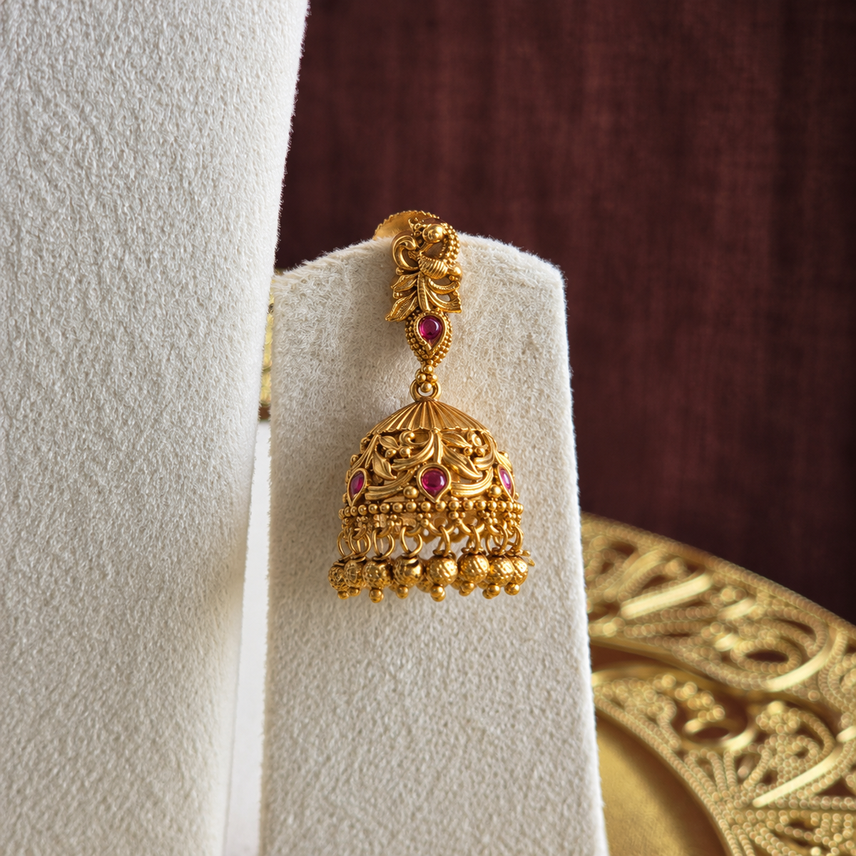 Ruby Drape Neckpiece