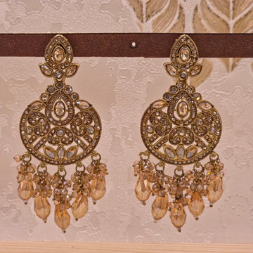 Kundan Chandbali Earrings