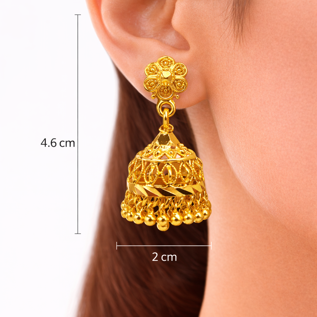 Classic MicroGold Jhumka (Small)