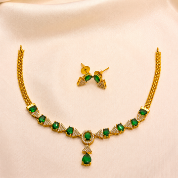 Emerald Green Designer Necklace Set