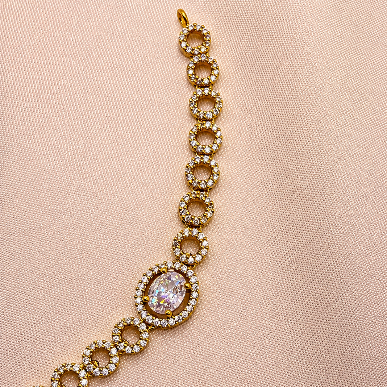 Classic CZ Designer Necklace Set