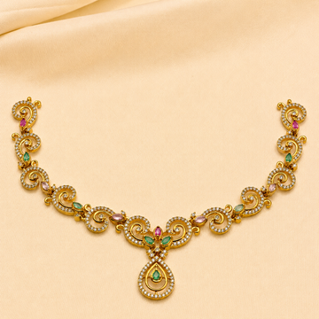Multicolour Spiral Designer Necklace Set