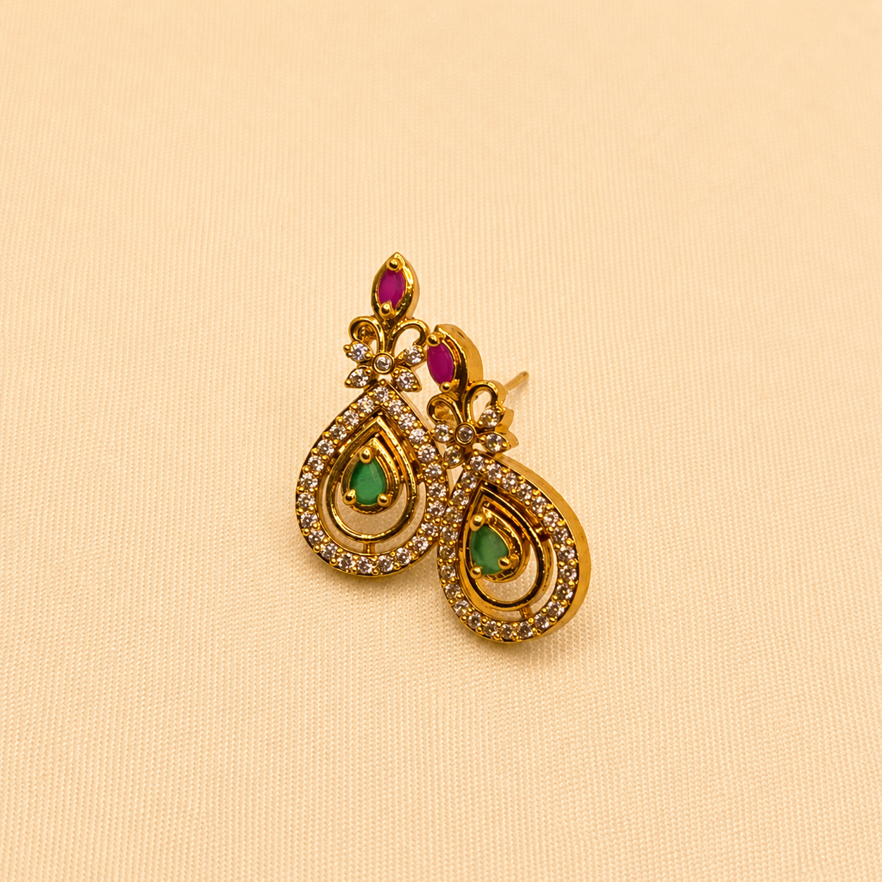 Multicolour Spiral Designer Necklace Set