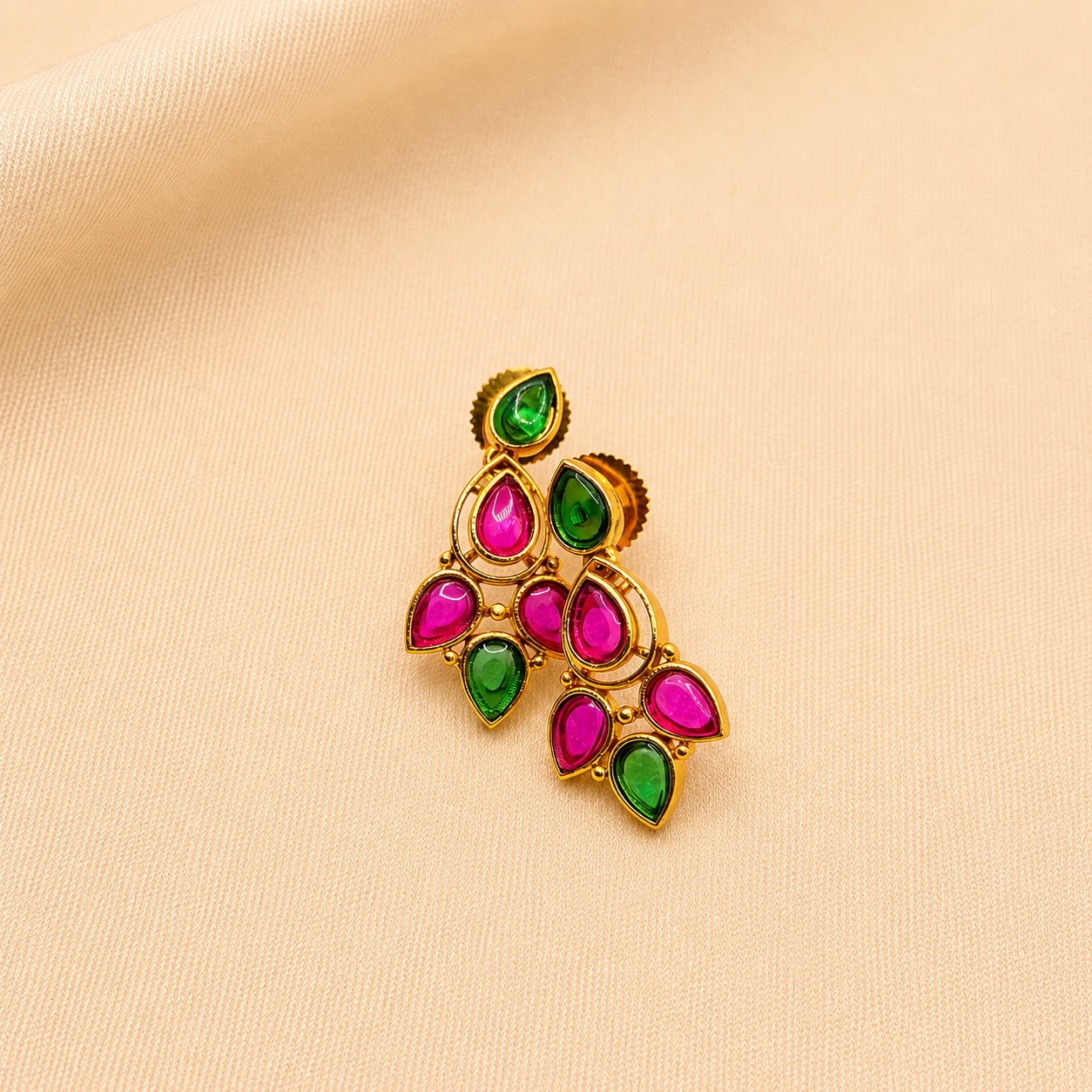 Multicolour Drop Designer Necklace Set