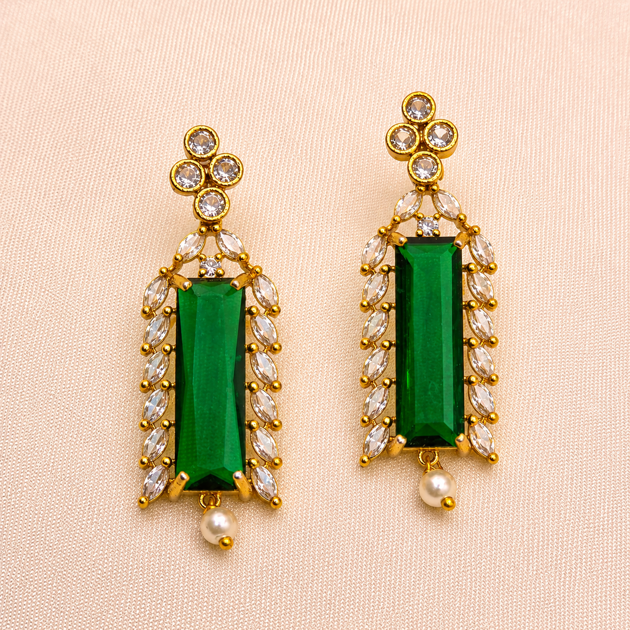 Emerald Green Designer Necklace Set