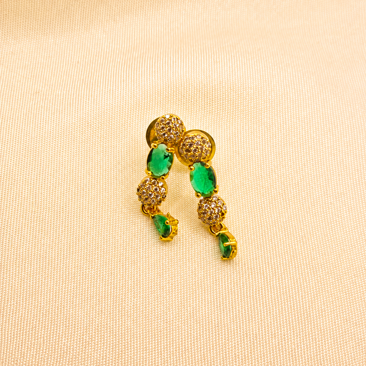 Emerald Green CZ Necklace Set