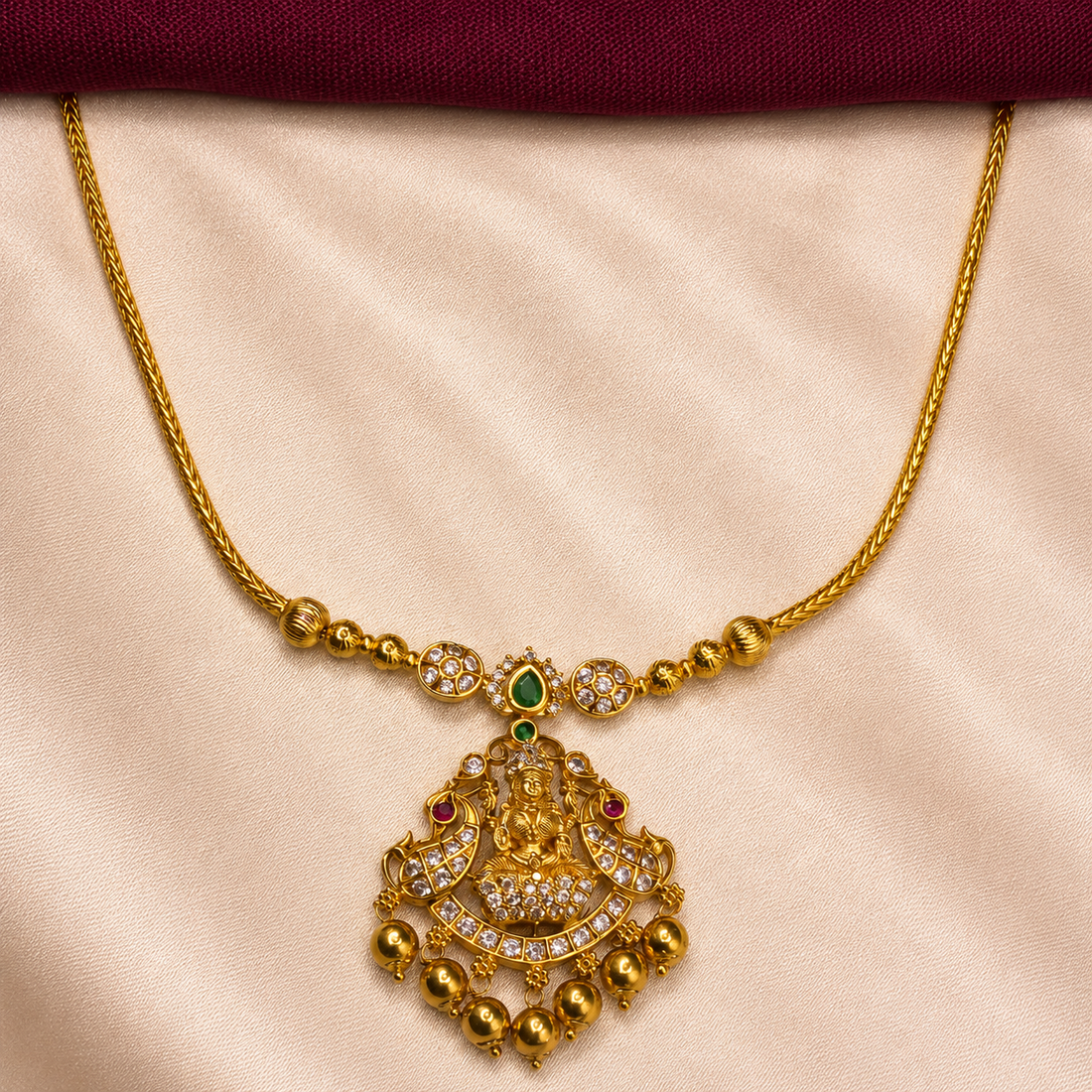 Festive Lakshmi Necklace Set
