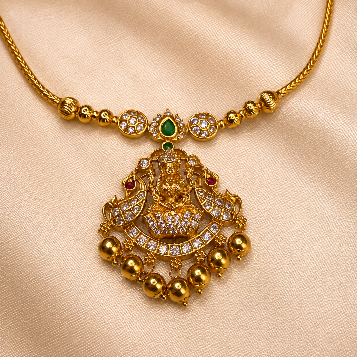 Festive Lakshmi Necklace Set