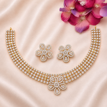 Floral Lattice Necklace Set