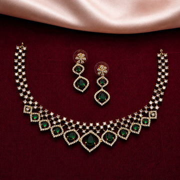 Teardrop CZ Statement Necklace