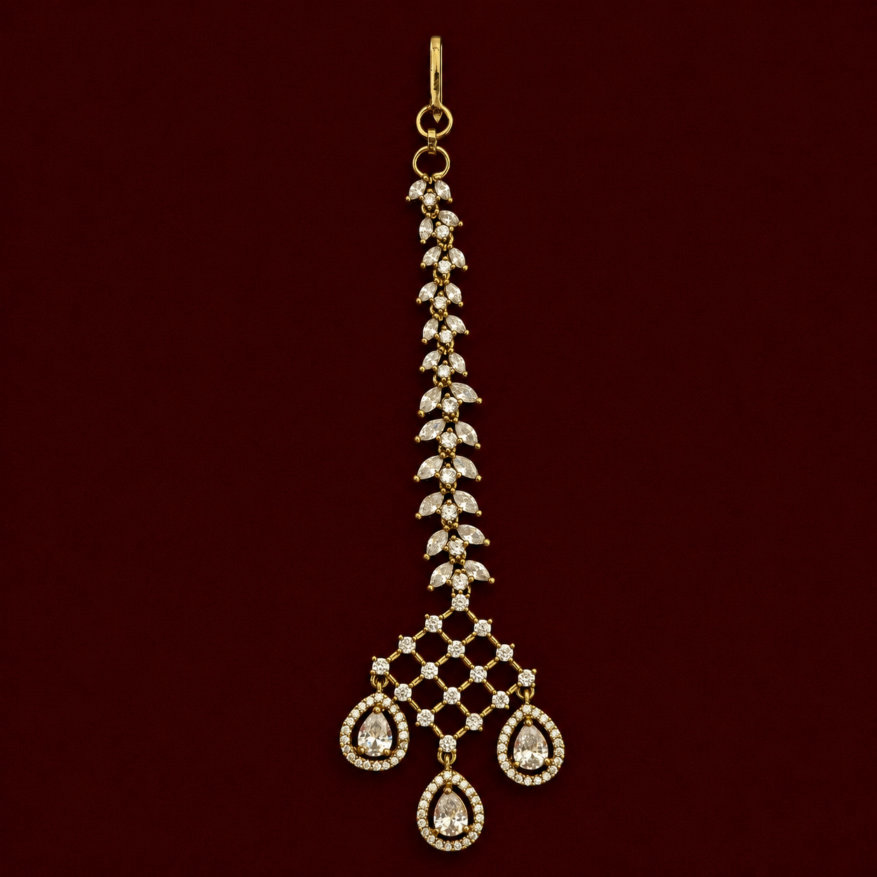 Royal CZ Bridal Choker Necklace Set