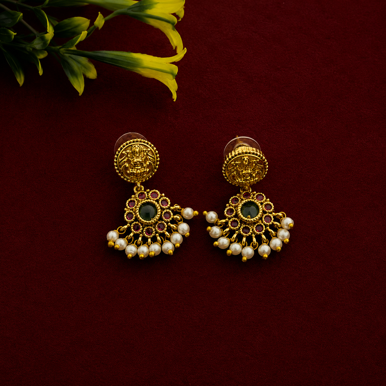 Lakshmi Temple Necklace Set