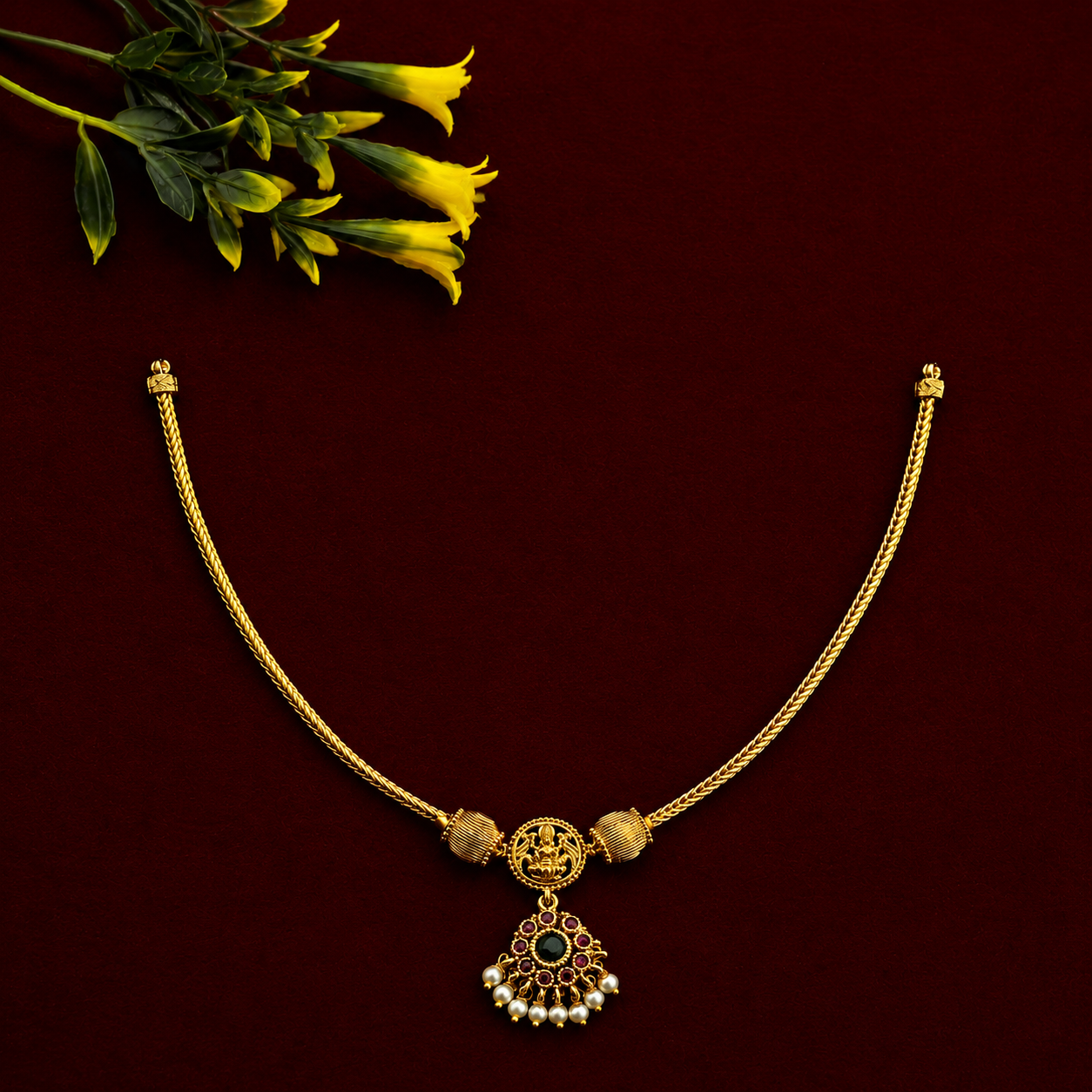 Lakshmi Temple Necklace Set